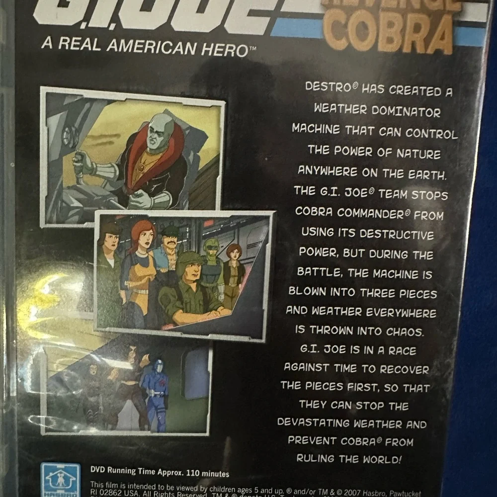 New never open vhs gi joe 2003 and 2 dvd s never open 2003 plus 2007 dvd revenge